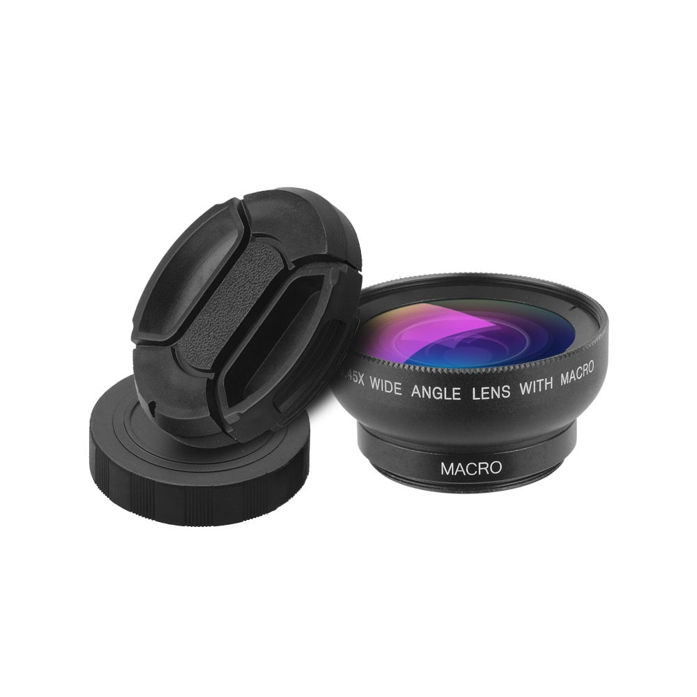 045x Universal Wide Angle 125x Macro External Mobile Phone Lens