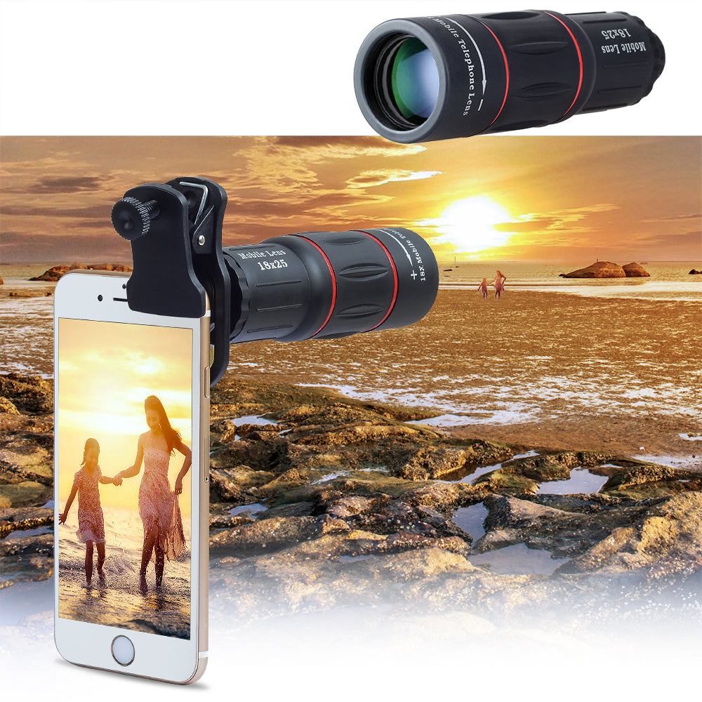 18X Telescope Zoom Mobile Phone Lens for iPhone Smartphones with tripod