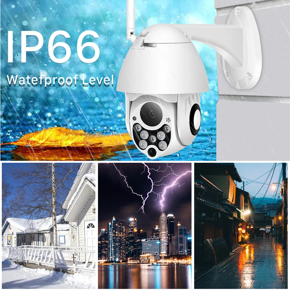 1080P PTZ IP Wireless Wifi Security Pan Tilt 4X Digital Zoom 2MP Network CCTV