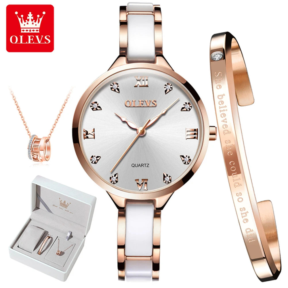 Female Watch OLEVS Quartz Watch for Women