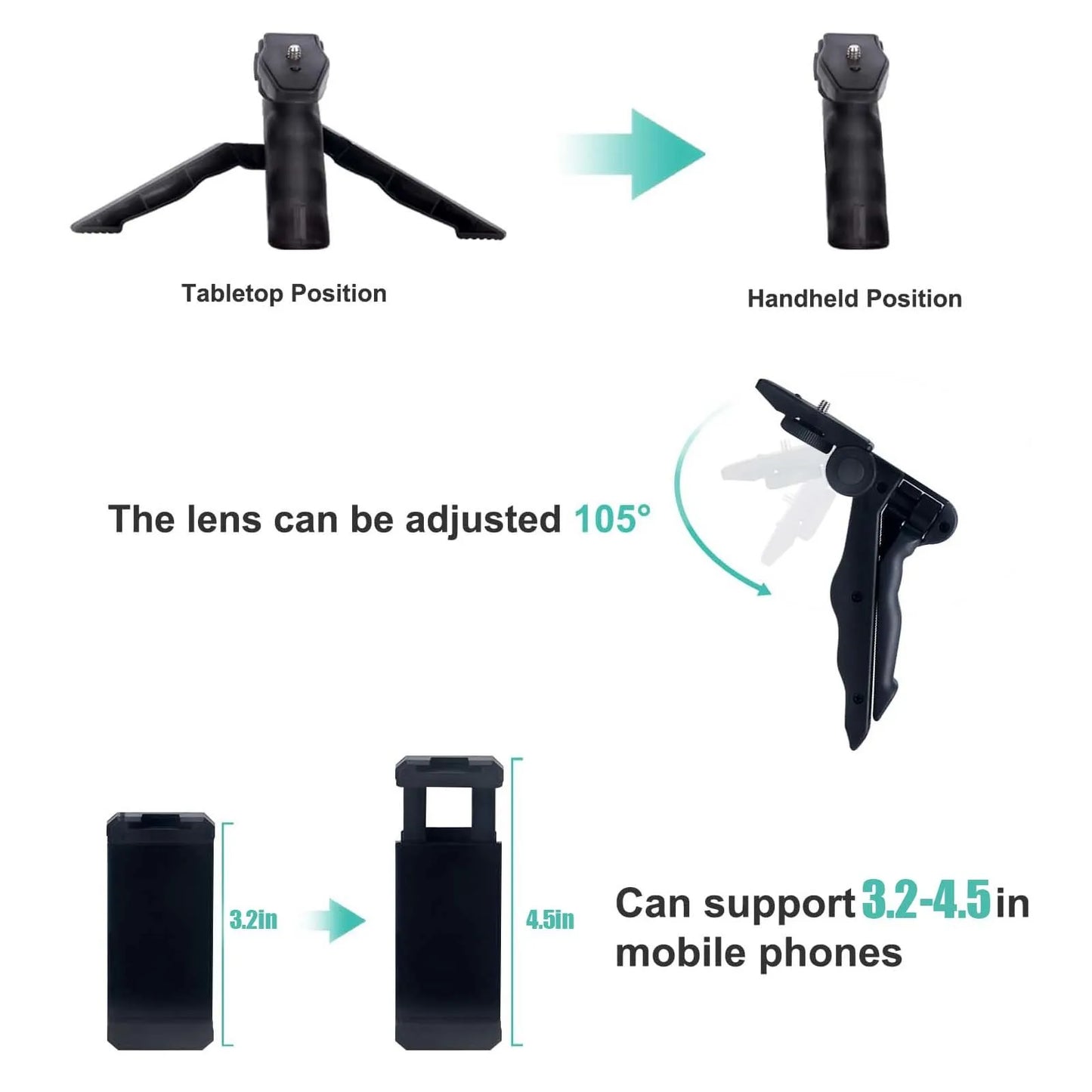 Smartphone Tripod Vlog kit for TikTok & You Tube Live Stream Video