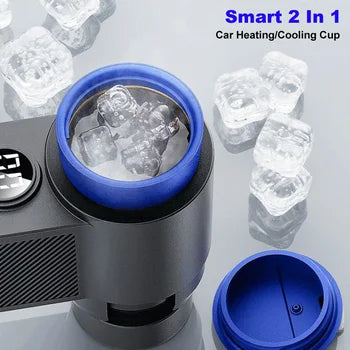 Smart 2 in 1 Car Cooling Heating Drinks Milk Cup Cooler Warmer Drinks Traveler Portable Car Mug Holder Hot and Cold Cup