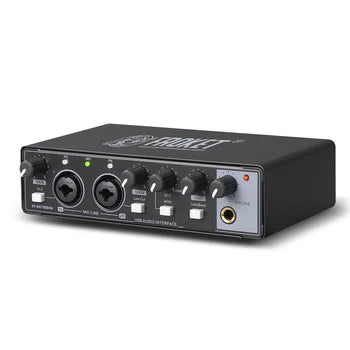 Debra MD22 USB Audio Interface – 24Bit/192kHz Studio-Grade Sound for Musicians &amp; Creators