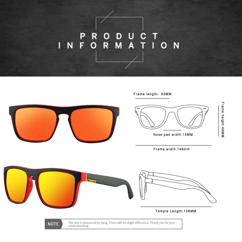 Fashion Square Vintage Polarized Sunglasses Men & Women