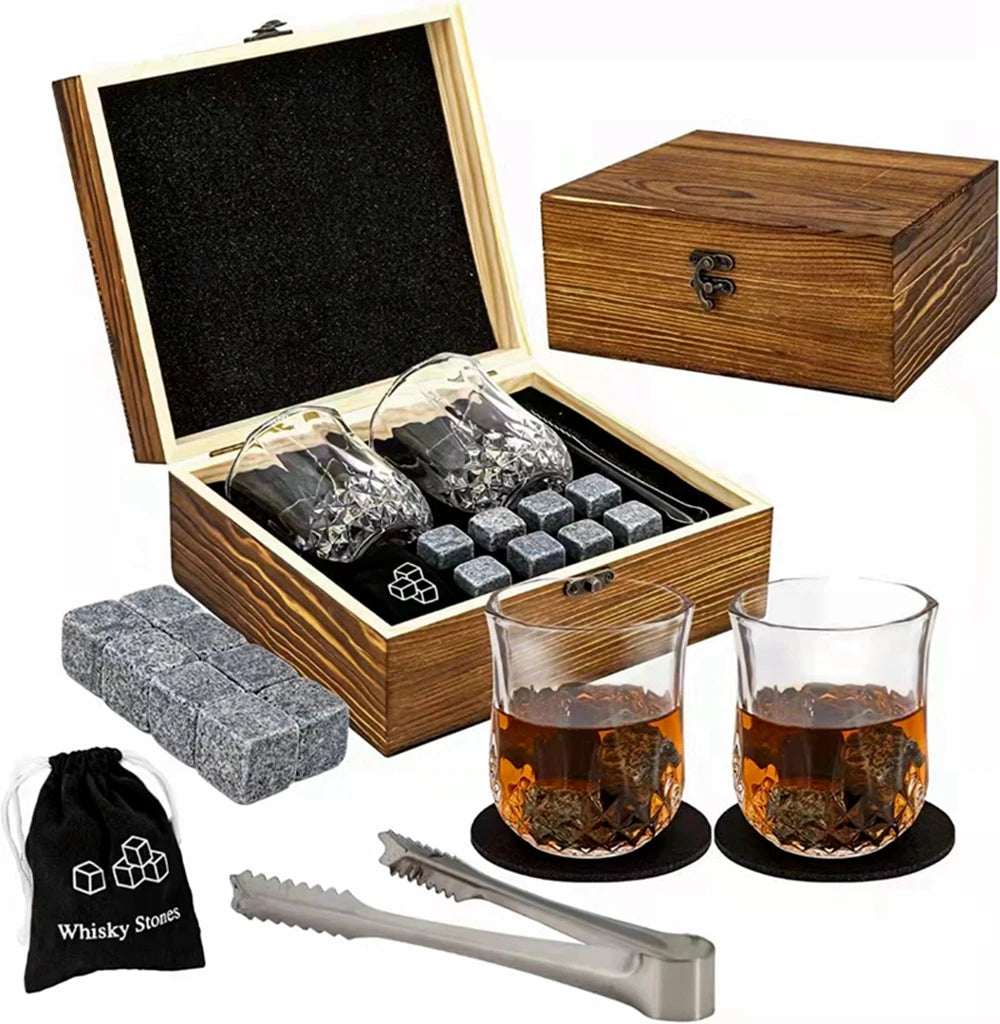 Rock Whiskey Wooden Men Gift Set