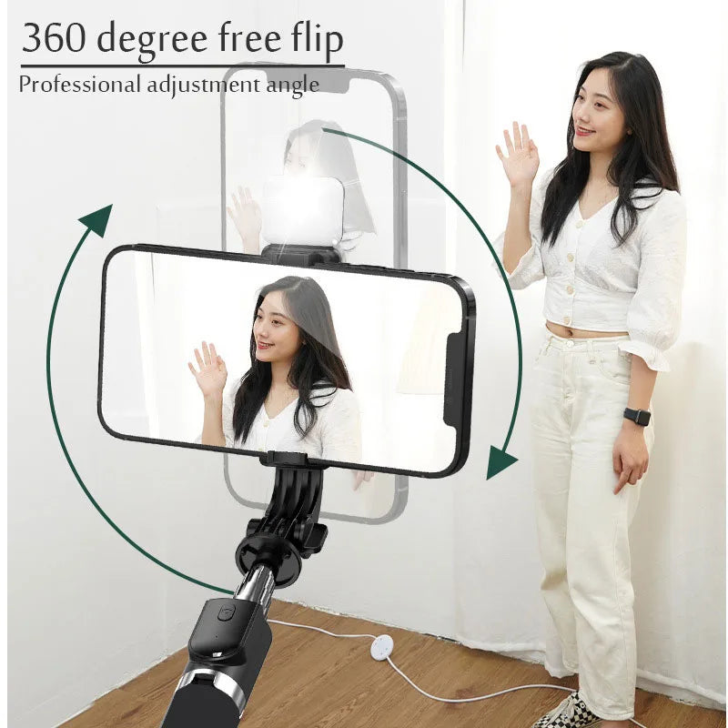 103CM Phone Holder Tripod With Selfie light Wireless Remote Shutter