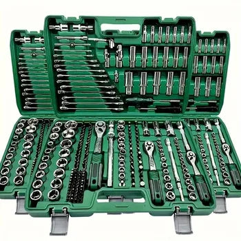 Repair DIY Tool Kit Hand Power Source Ratchet Wrench Set Car Bike Maintenance
