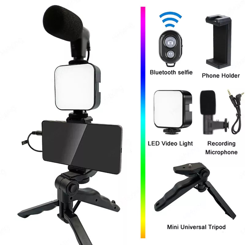 Phone Holder Photography Lighting Smartphone Video kit