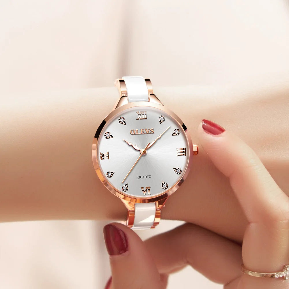 Female Watch OLEVS Quartz Watch for Women