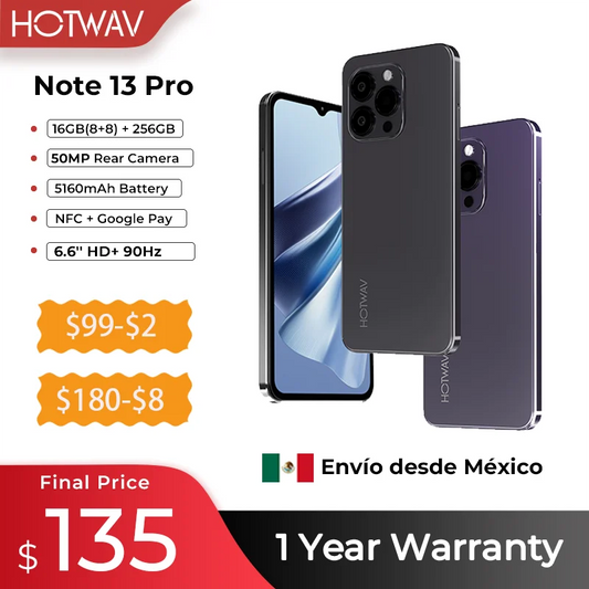 HOTWAV Note 13 Pro Android Phones 4G 6.6"