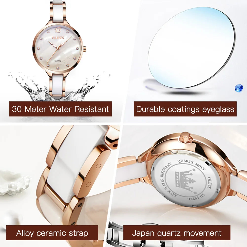 Female Watch OLEVS Quartz Watch for Women