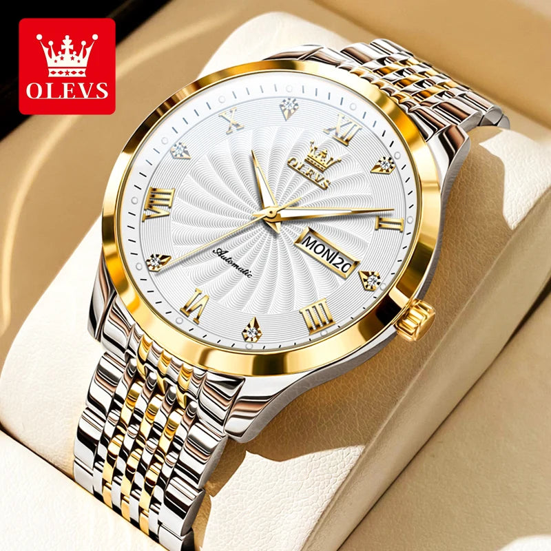 OLEVS Top Brand Automatic Mechanical Business Male Watch