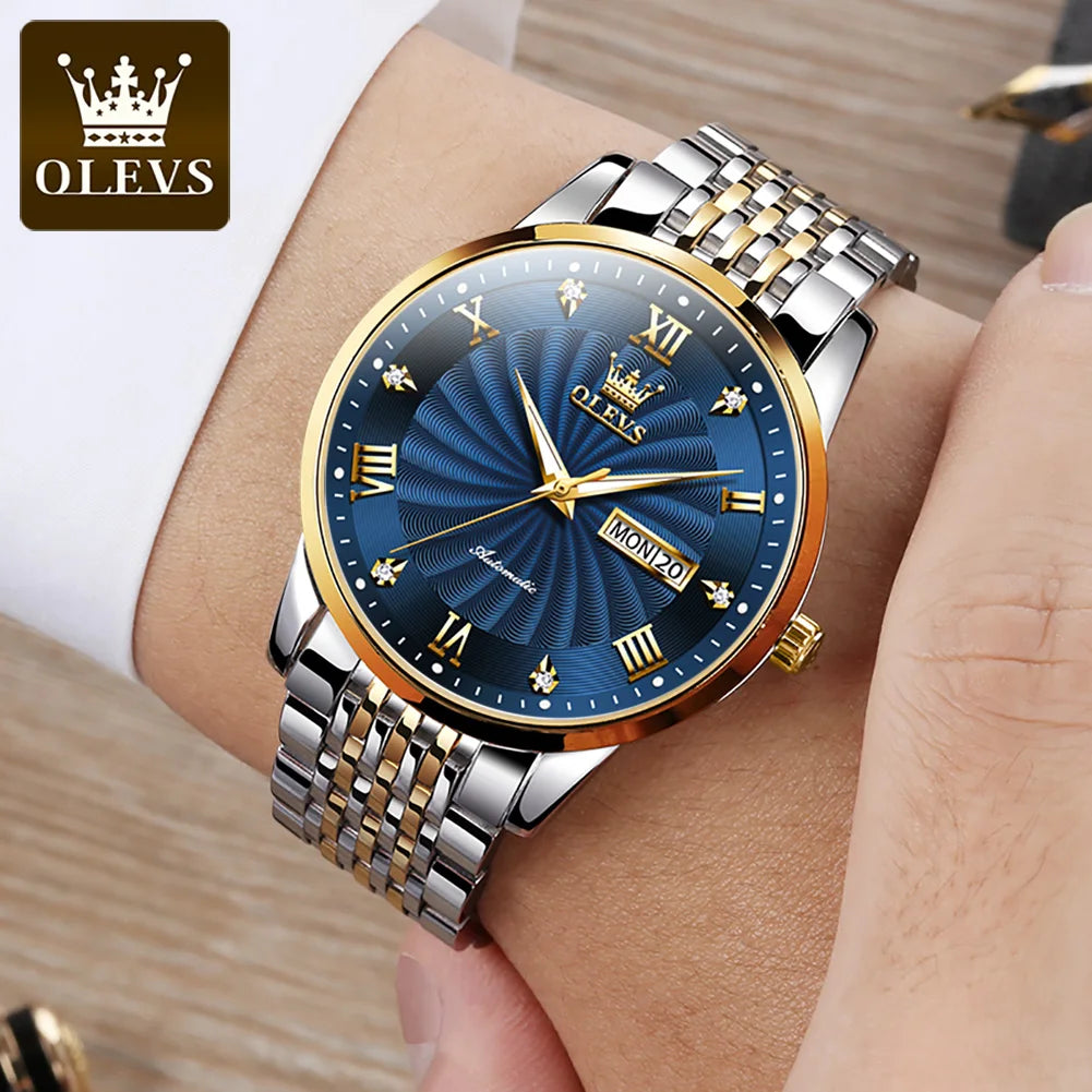 OLEVS Top Brand Automatic Mechanical Business Male Watch