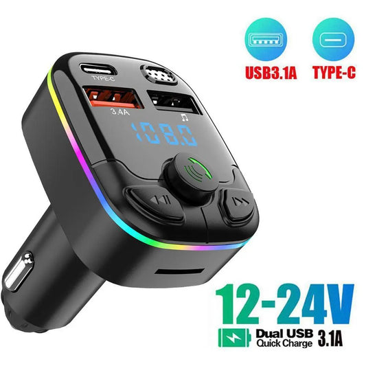 Type-C Dual USB Handsfree MP3 Modulator Player