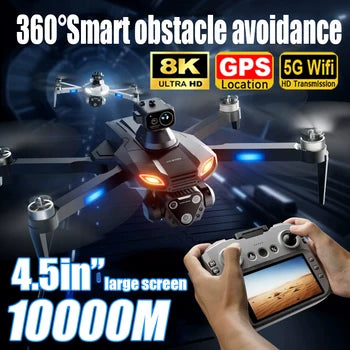 2025 4DRC M7 Drone 8K Aerial HD Dual Camera Photography Intelligent Obstacle Avoidance Brushless Power 5G WIFI GPS Return Drone