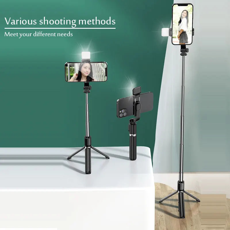 103CM Phone Holder Tripod With Selfie light Wireless Remote Shutter