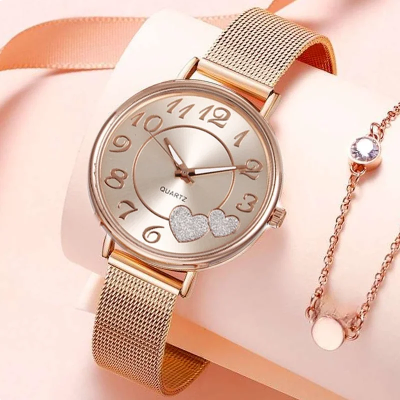 Rose Gold Love Watch Female