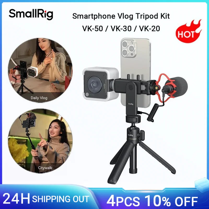 SmallRig Smartphone Vlog Tripod Kit VK-50/VK-20/VK-30 Advanced Version