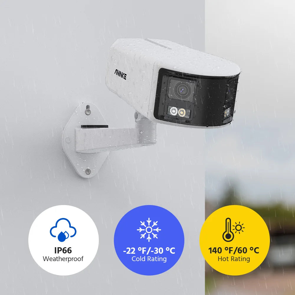 ANNKE Smart Home 180° 8MP DUO POE Dual Lens Wide View Outdoor CCTV