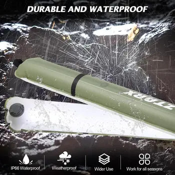 Ztarx-Portable Inflatable and Foldable Solar Light, 2000mAh Tent, Camping Light, IPX7 Waterproof, Swimming Pool Party