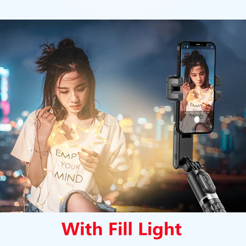 Gimbal Stabilizer Selfie Stick Tripod For Smartphone