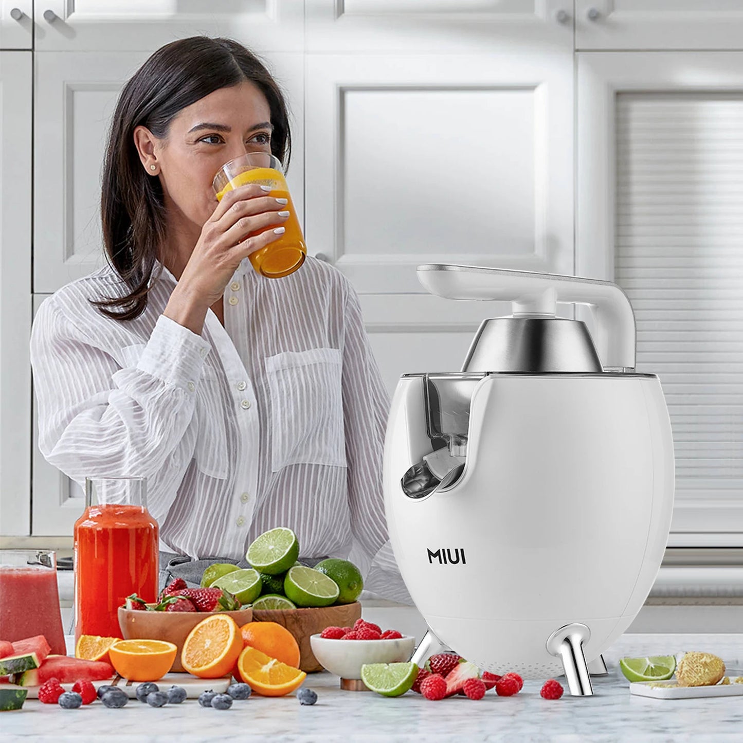 MIUI Citrus Electric Juicer,850W Stainless Steel Orange Lemon