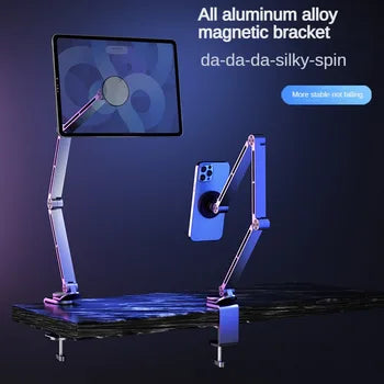 DKTOP Magnetic Adjustable Boom Arm Stand – Hands-Free Comfort for Tablets &amp; Phones