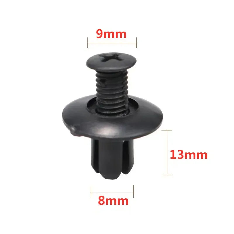 8mm Plastic Rivets Fasteners Screw for Toyota Focus Kia Nissan Yamaha