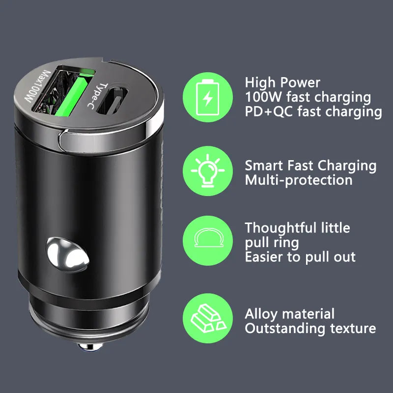 Car Charger for iPhone QC3.0, Xiaomi, Samsung ,Huawei