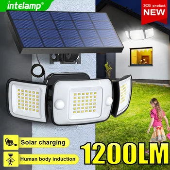 2025 New Upgrade Solar Lights Outdoor Super Bright LED Solar Wall Lamp Powerful Motion Sensor Waterproof Garden Patio Lantern