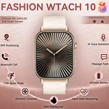 2025 Built-in GPS Position Smart Watch 10 Women