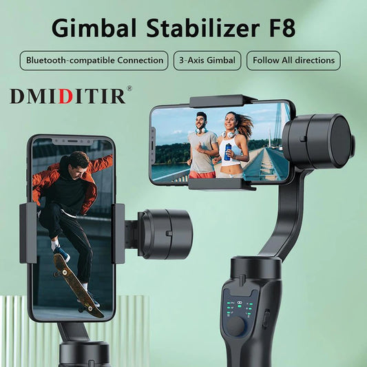 Foldable 3-Axis Gimbal Handheld Stabilizer Selfie Stick Vlog kit