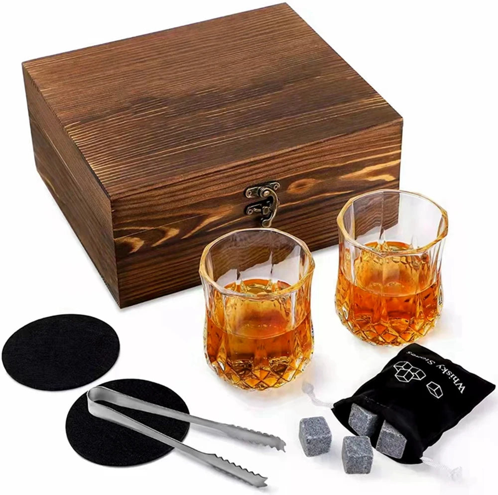 Rock Whiskey Wooden Men Gift Set