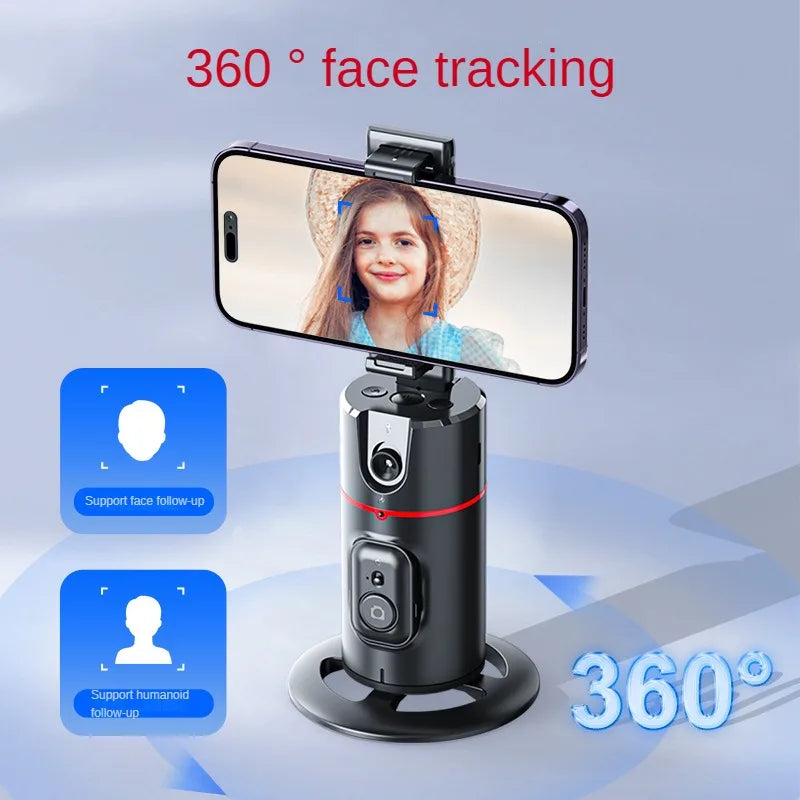 360 Face Phone Holder AI Shooting Selfie Stick Gimbal Stabilizer For Vlog Kit